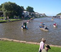 Boating on the Bude Canal