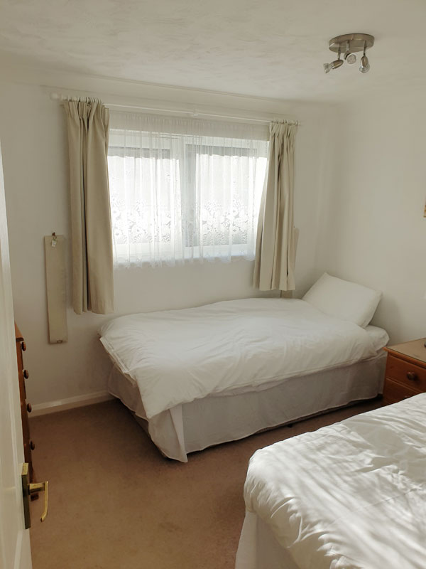 2nd bedroom  at 3 Waters Edge- Fistral Beach Newquay Holiday Apartment with Sea Views  