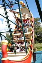 Crew the Viking Warrior swing boat for a fun ride. 
