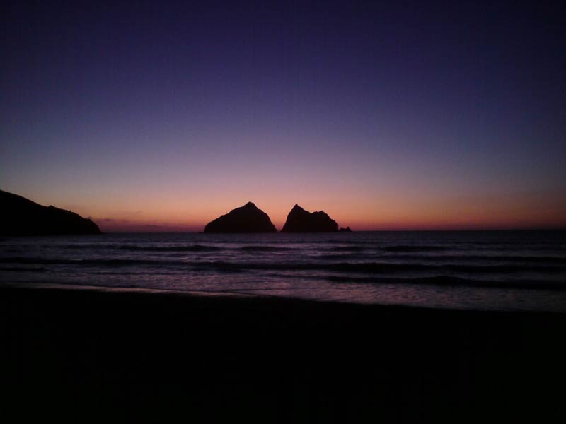 Arcot Holiday Cottage sunset Holywell Bay  -Traditional Cornish cottage in Cubert, near Holywell Bay and Newquay