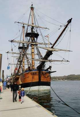 Endeavour at the National Maritime museum, Falmouth