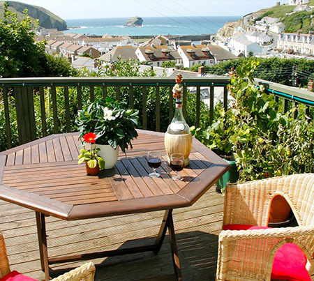 Balcony with Sea Views to Portreath beach