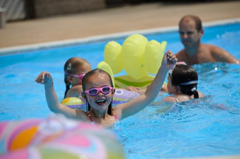 Heated Swimming Pool at Beachside Holidays