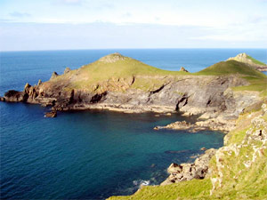 The Rumps (Hillfort)Walking on the coastal path near Polzeath