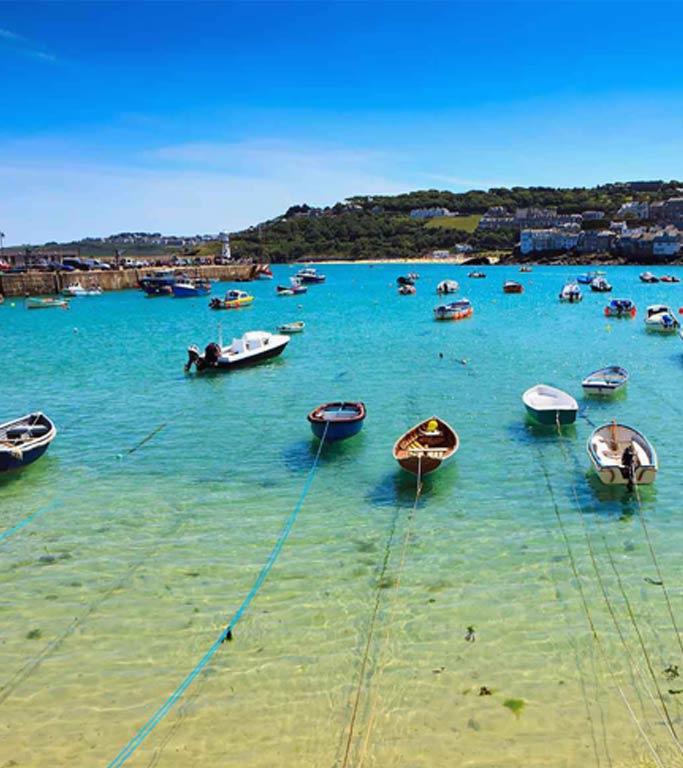 St Ives harbour  - The Blue House