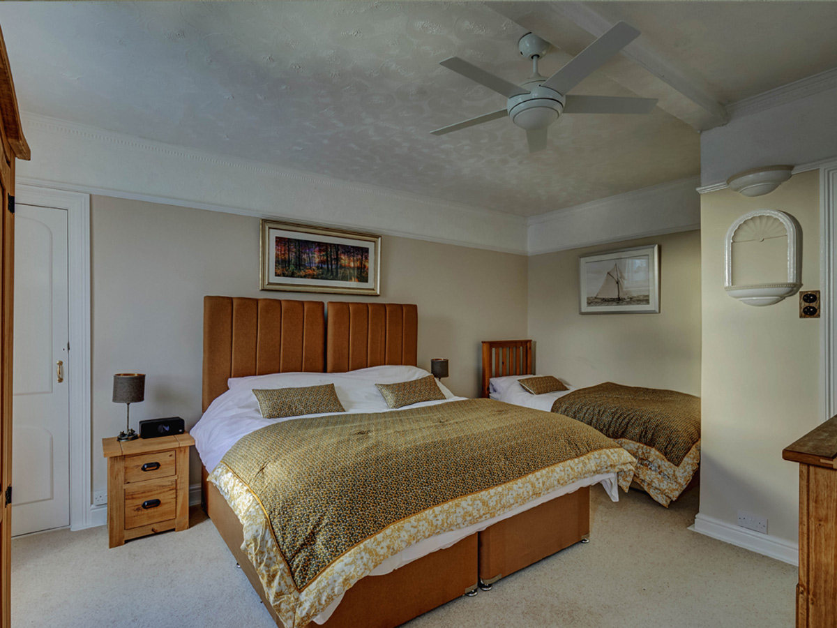 Double bedroom at Bosavern House