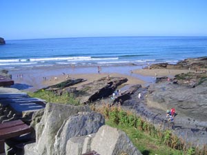 The Beach at Trebarwith Strand