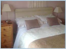 Bedroom at Bre-Pen Farm farmhouse B&B