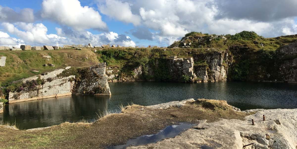 A Landscape of a Quarry in Liskeard, Cornwall, UK Stock Image - Image of  hills, landscape: 111763907