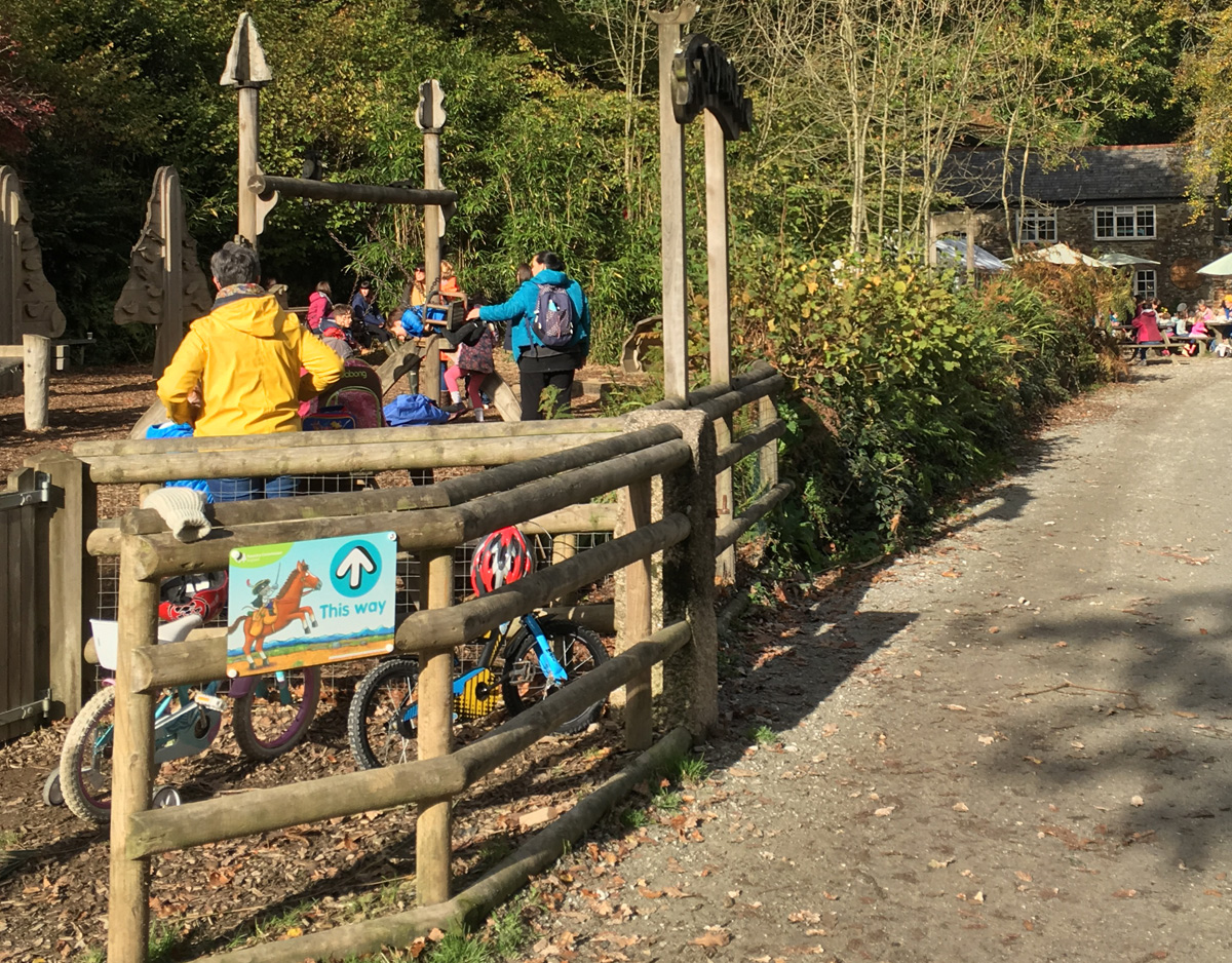 Cycling at Cardinham Woods near Bodmin Moor