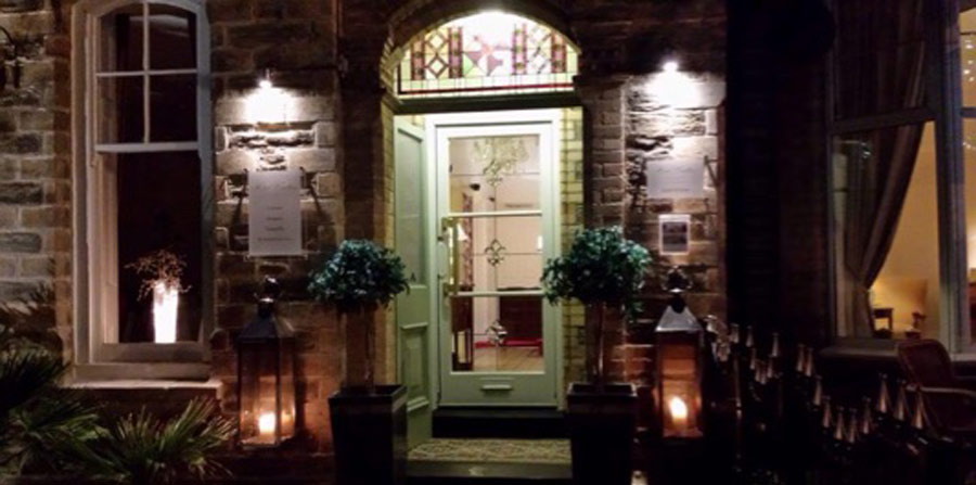 Entrance to The Carlton Hotel on Dane Road, Newquay