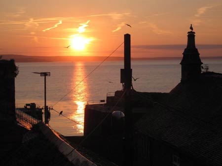 Holidays in Mousehole - view from the Balcony 