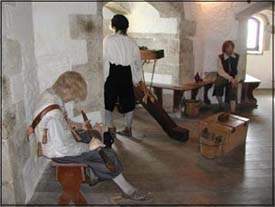 St Mawes Castle  - inside the central tower