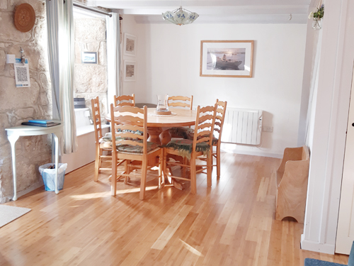 Dining area at Casple Cottage