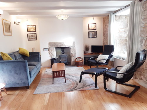The lounge at Casple Cottage