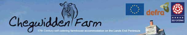 Chegwidden Farm, self-catering Penzance, 