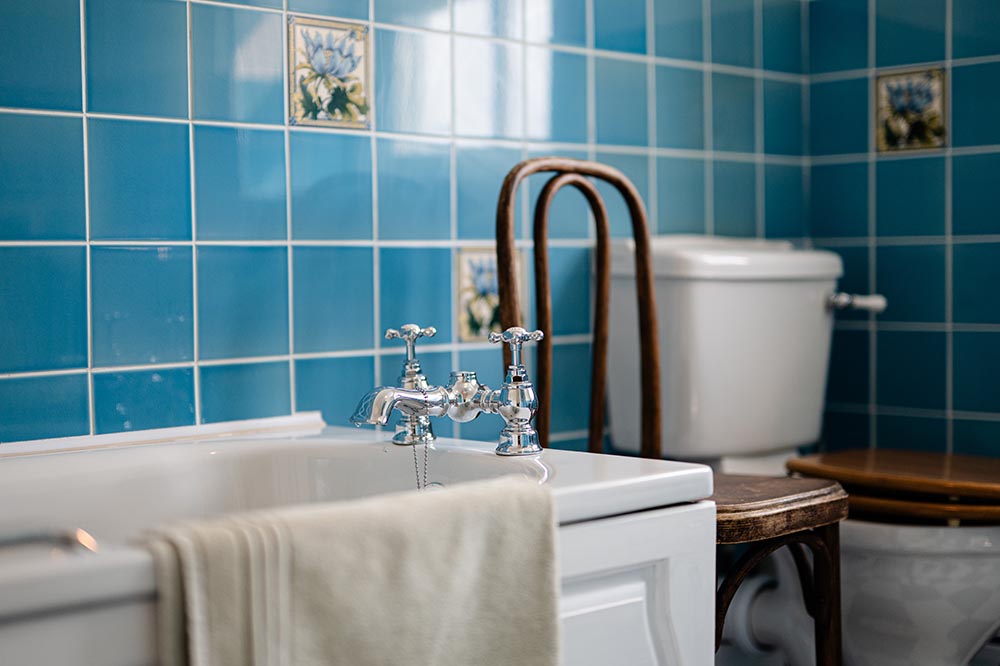 Bathroom at Chy Barnett self-catering holiday cottage, Gurnards Head Zennor