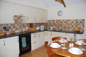 Kitchen at Cringlers Barn Self Catering in Zennor
