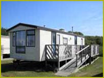 Caravan with disabled access ramp
