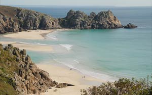 Porthcurno - beach. 