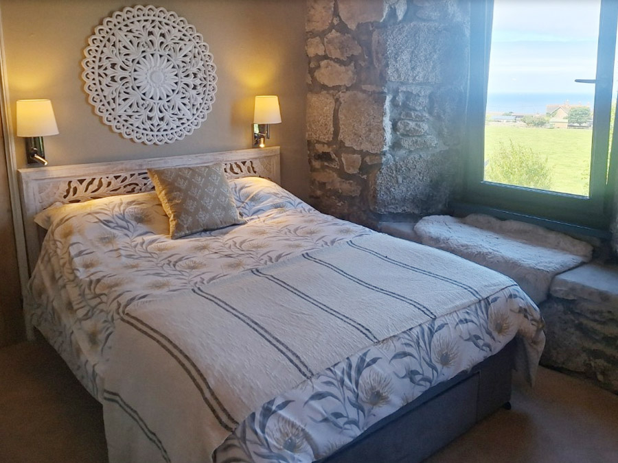 Bedroom One B&B Land End -Field House Bed and Breakfast Holiday Accommodation - Trewellard, Pendeen