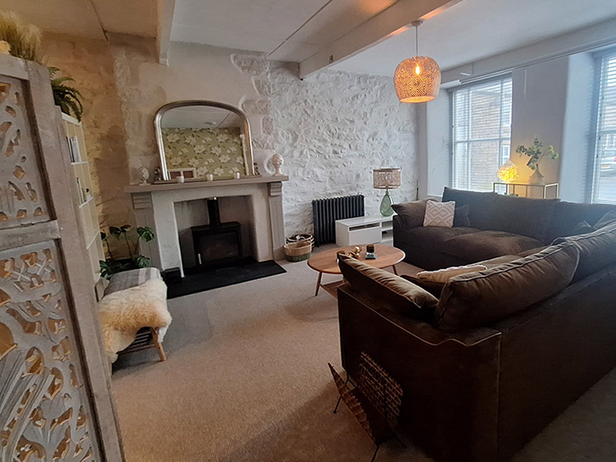 the Guest lounge -Field House Bed and Breakfast Holiday Accommodation - Trewellard, Pendeen