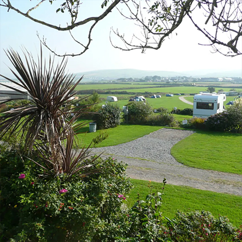  Camping and touring Caravans in Tintagel @ Headland Caravan and Campimg Park Tintagel