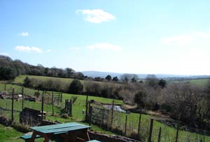 View over to Dartmoor