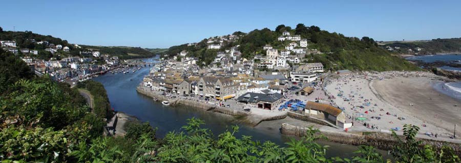 Looe Harbour and Looe Beach