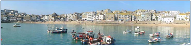 the harbour in St Ives