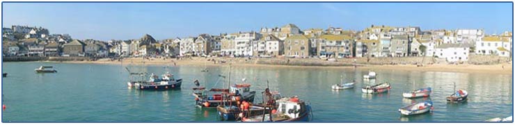 the harbour in St Ives
