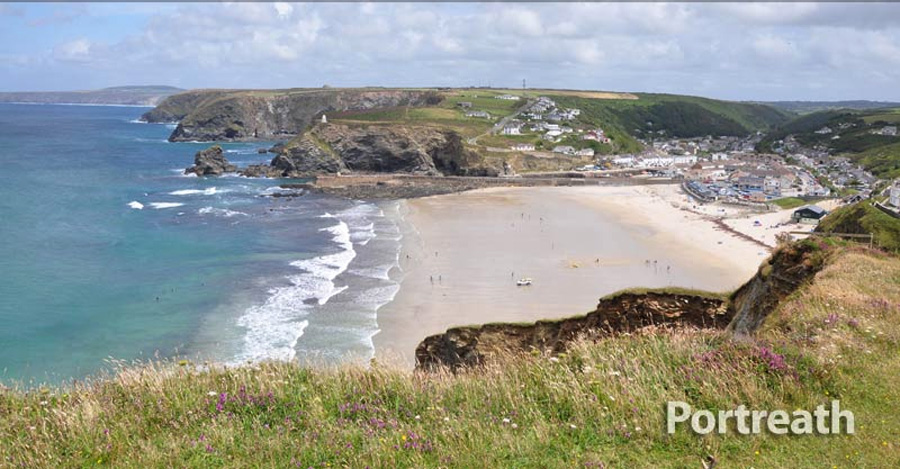 Portreath coastline  