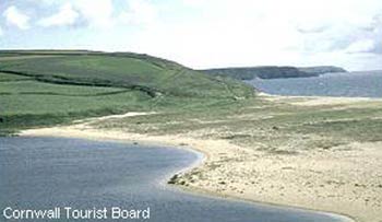 Loe bar near porth leven