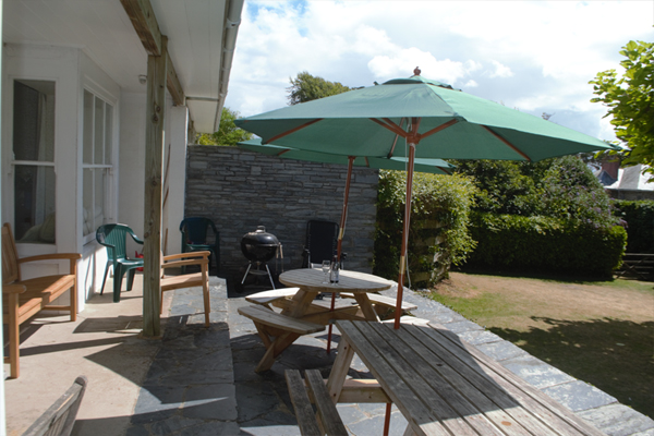 patio area @  Linkside  Daymer Bay Holidays