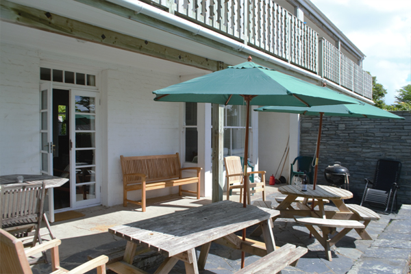 patio area @ Linkside Daymer Bay Holidays