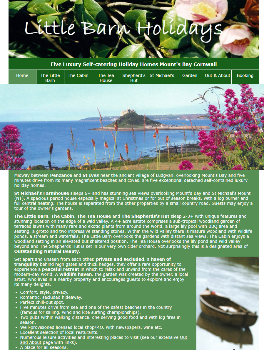 St Michaels Mount - Marazion near penzance -Little Barn - Self-catering Holiday Accommodation, Cornwall