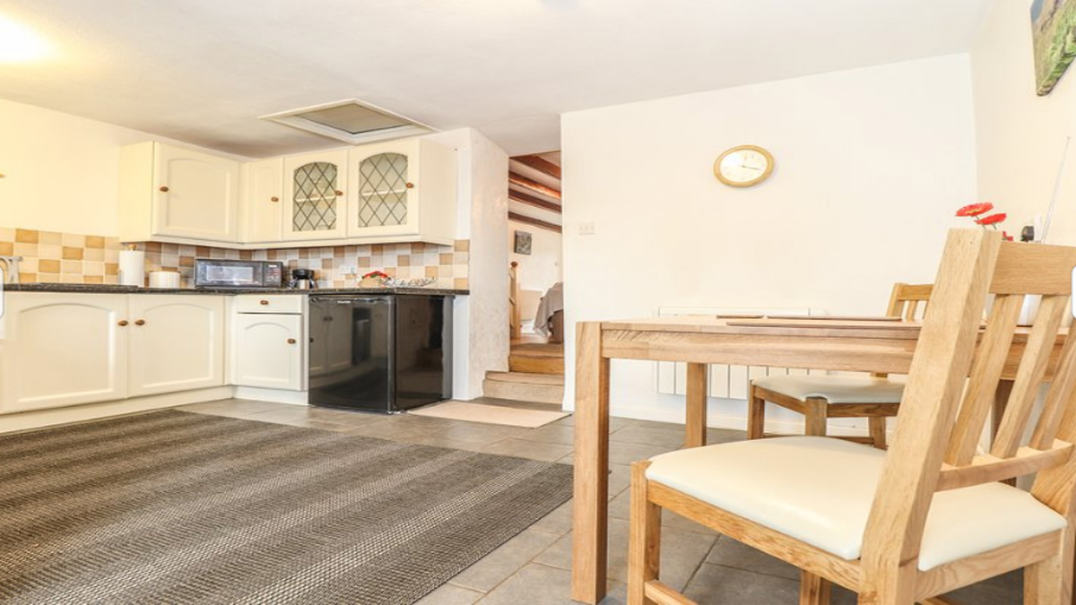 Kitchen/Dining area at Little Gurnards Holiday Cottage at Zennor Lands End