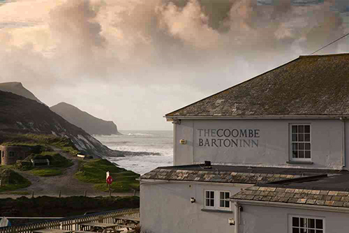  The Coombe Barton next to the Beach at Crackington Haven