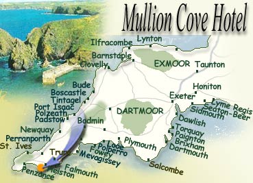 Mullion Cove Cornwall Map Mullion Cove Hotel Luxury B&B Hotel Self Catering Apartments In Mullion,  Lizard Peninsula - Mullion Cove Hotel