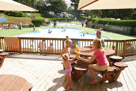 Relaxing at Newquay Holiday Park