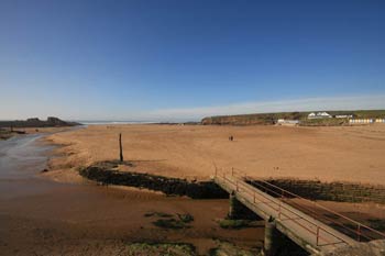 Bridge from the Bude canal to Summerleaze Beach 