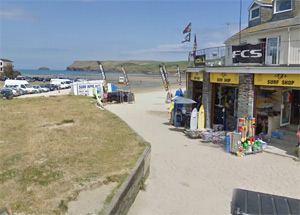 Polzeath Beach shops