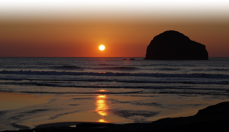 Sunset at Tintagel