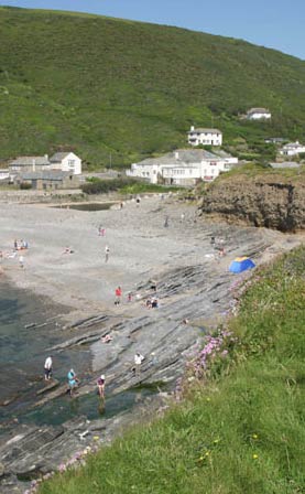 Crackington haven beach