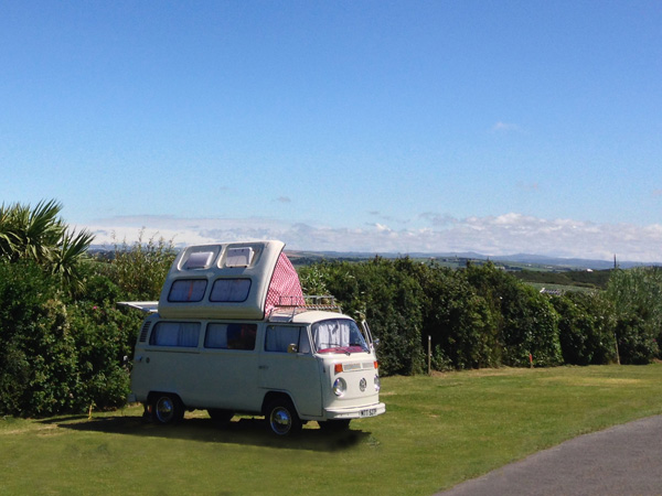 Camper van at Padstow Holiday Village