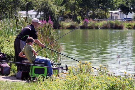 Fishing at White Acres, Cornwall