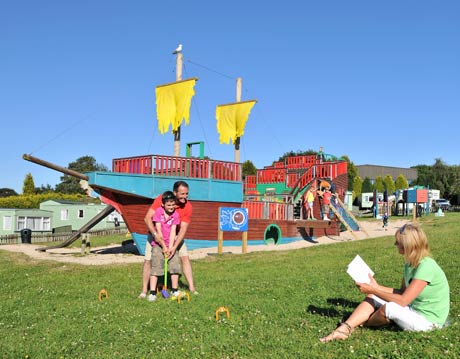 Play area at White Acres Holiday Park