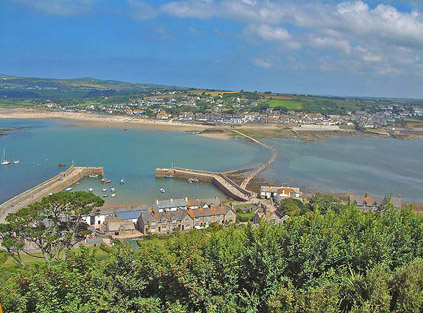 View of Marazion from St Michael's Mount - photo Jon Law
