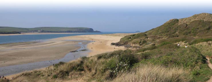 Rock - the Camel Estuary looking towards the sea