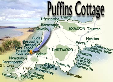   Puffins Holiday Cottage in Rock 